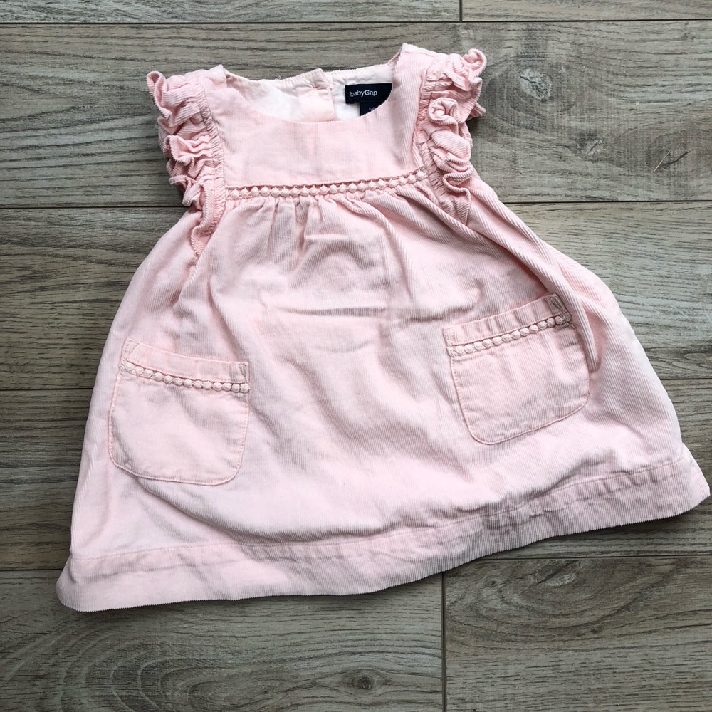 ‼️ 5/$20 + $4.99 Shipping BabyGap Pink Dress - Picture 1 of 6